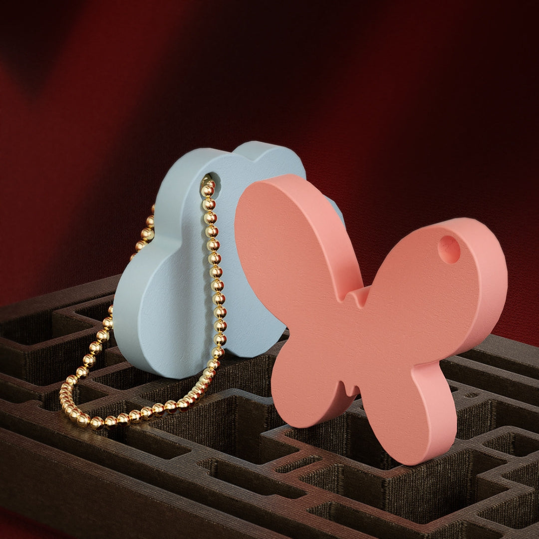 4 Cavity Cloud Pendant / Keychain Mould