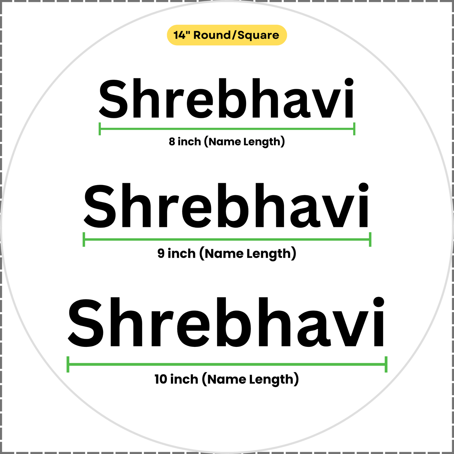 Decorative Font Vinyl Sticker