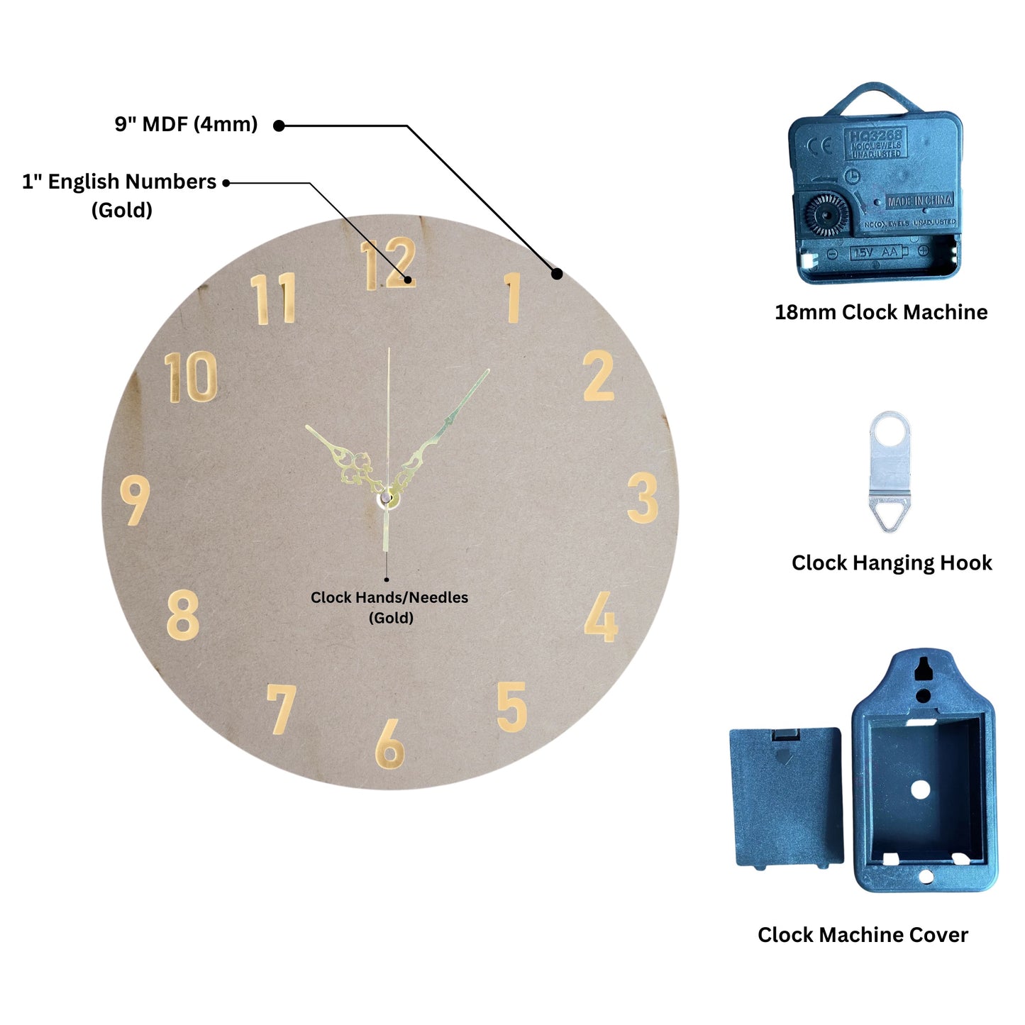 Clock Set/Combo (English Numbers)