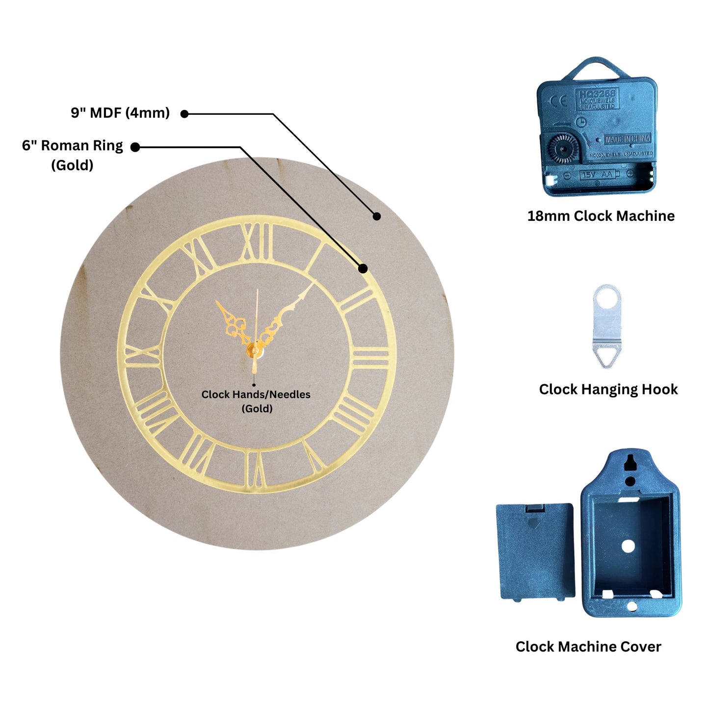 Clock Set/Combo (Roman Ring)