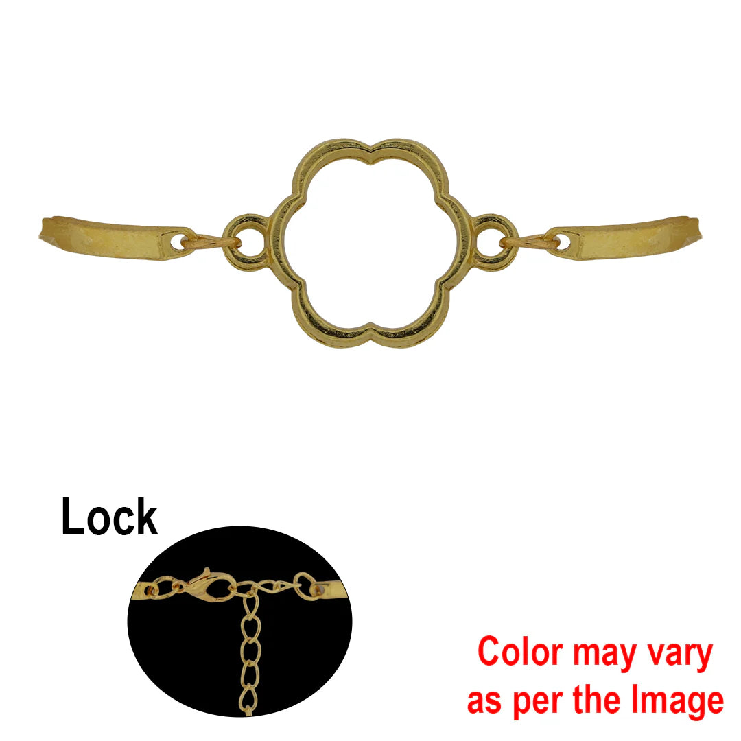 Flower Bracelet Bezel (Gold)