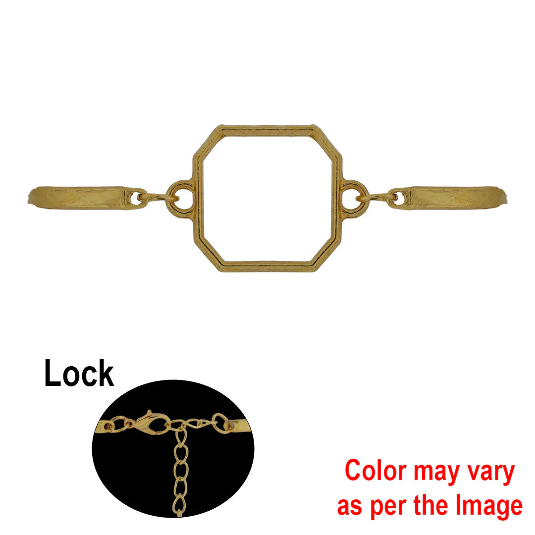 Octagon Bracelet Bezel (Gold)