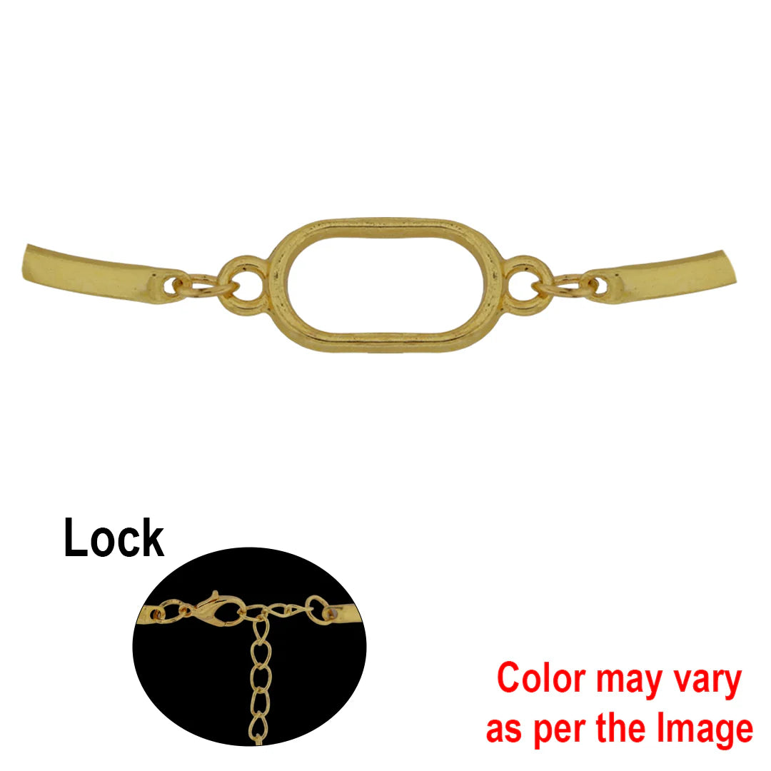 Oval Bracelet Bezel (Gold)