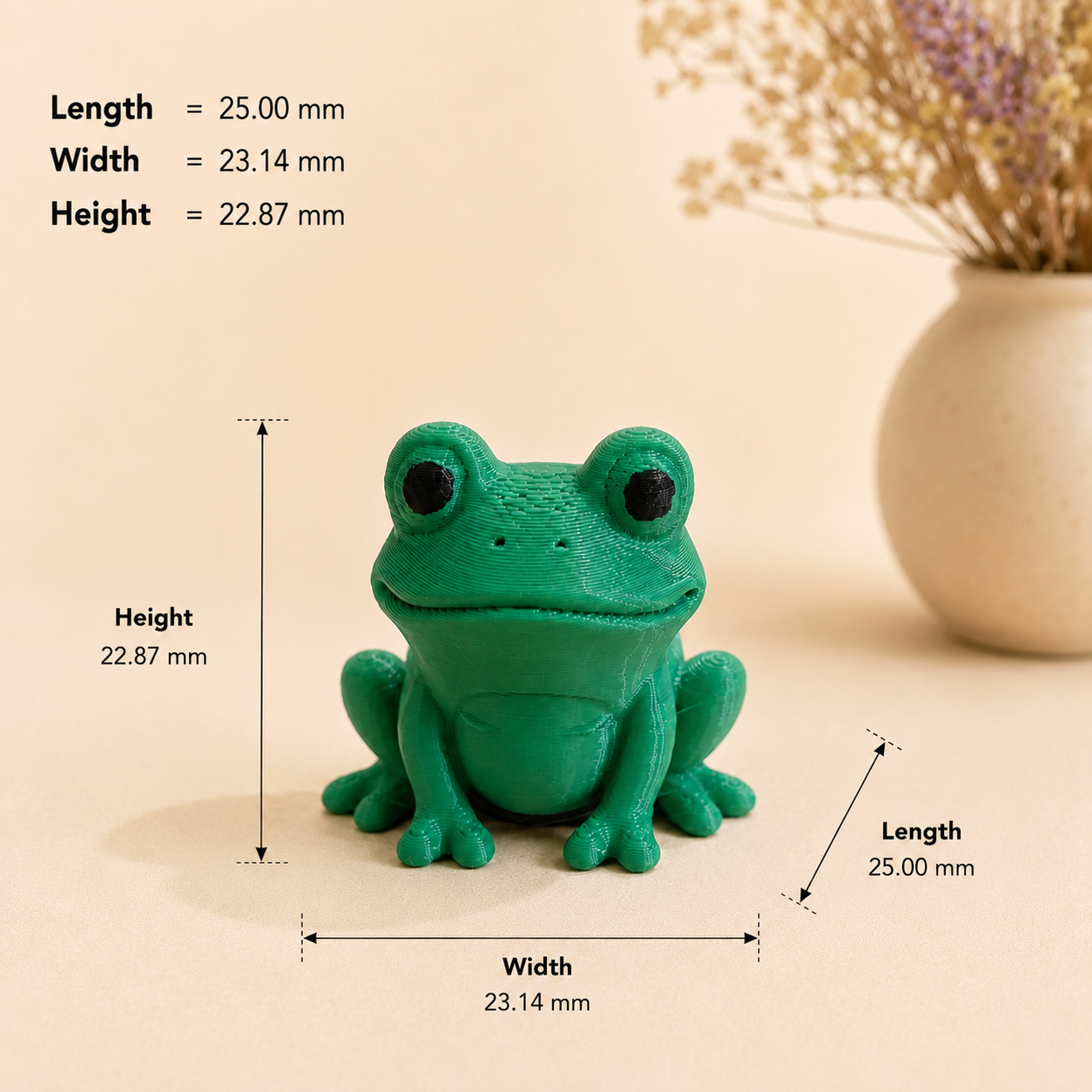 Sitting frog miniature figurine for resin art and terrarium craft projects by Shrebhavi