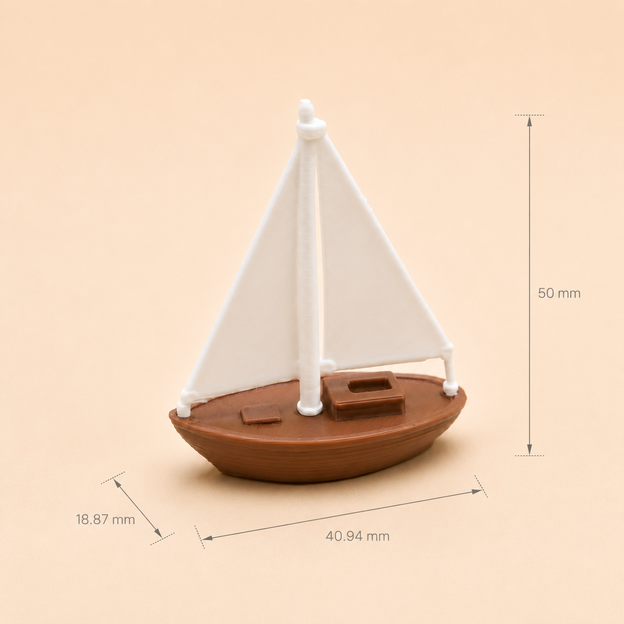 Detailed sailboat miniature model decorative collectible by Shrebhavi