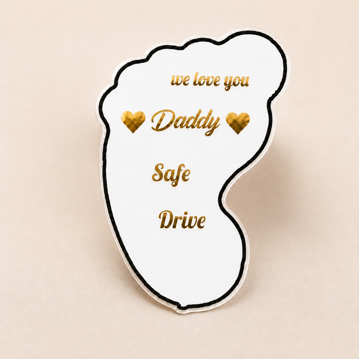 Daddy Safe Drive Footprint Sticker/Sheet