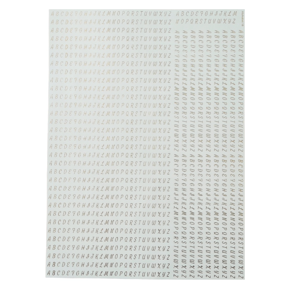 A4 Embossed Stickers - D126