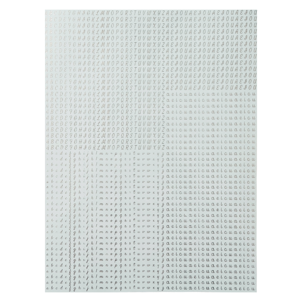 A4 Embossed Stickers - D127