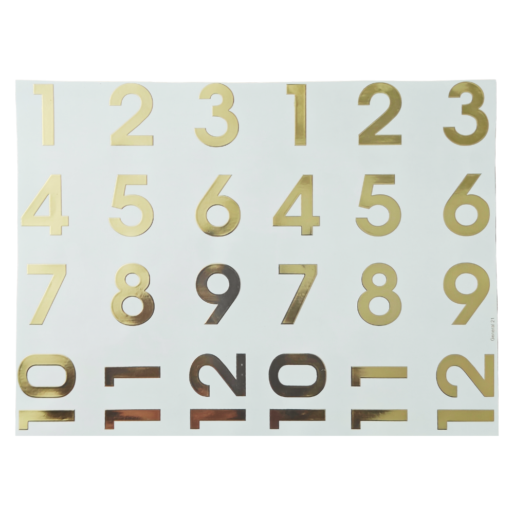A4 Embossed Stickers - D130