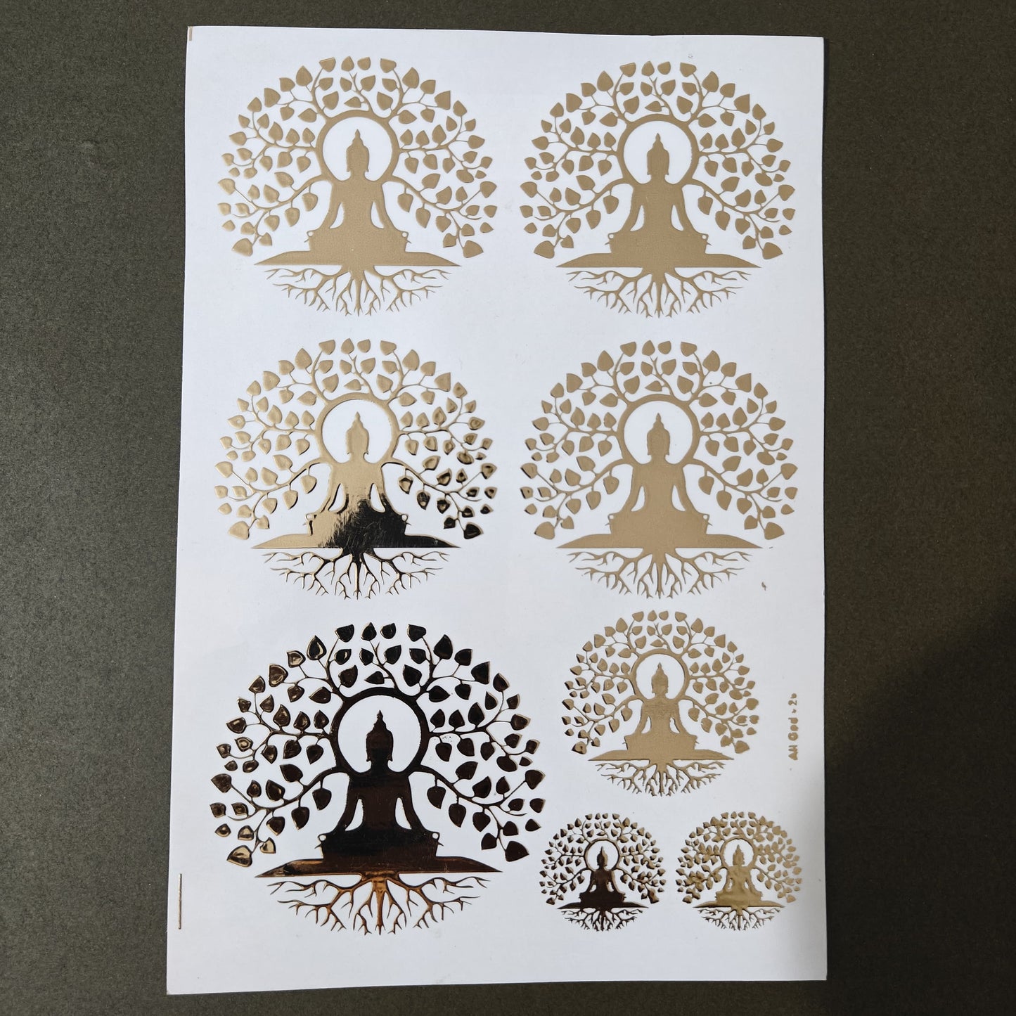 A5 Embossed Stickers - D47