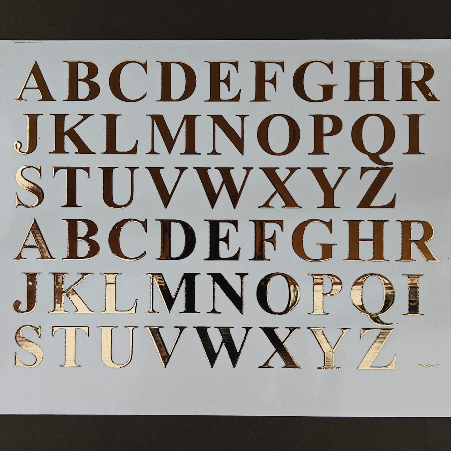 A5 Embossed Stickers - D49