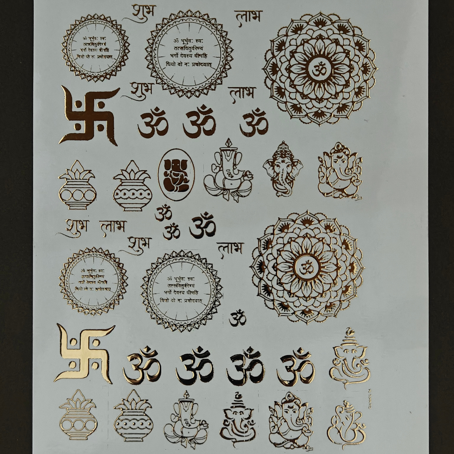 A5 Embossed Stickers - D55