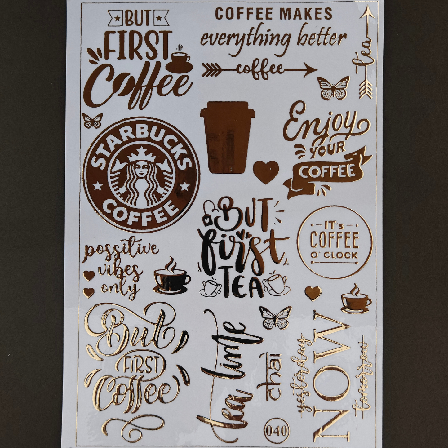 A5 Embossed Stickers - D63