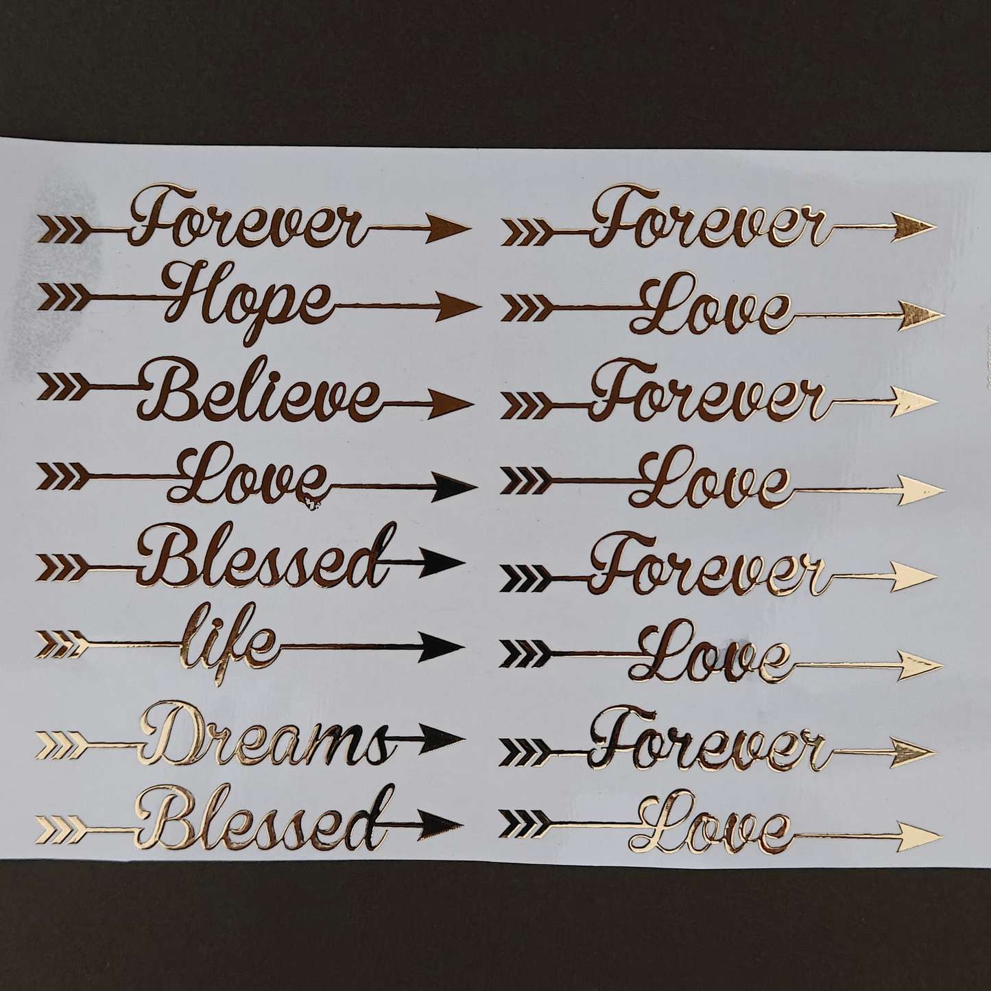 A5 Embossed Stickers - D71