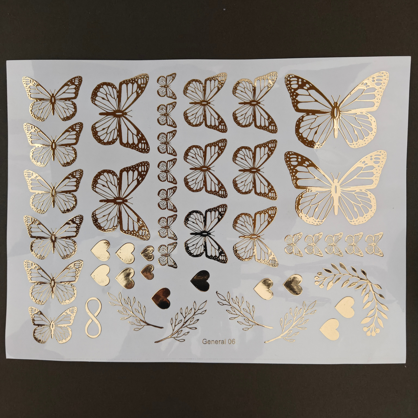 A4 Embossed Stickers - D75