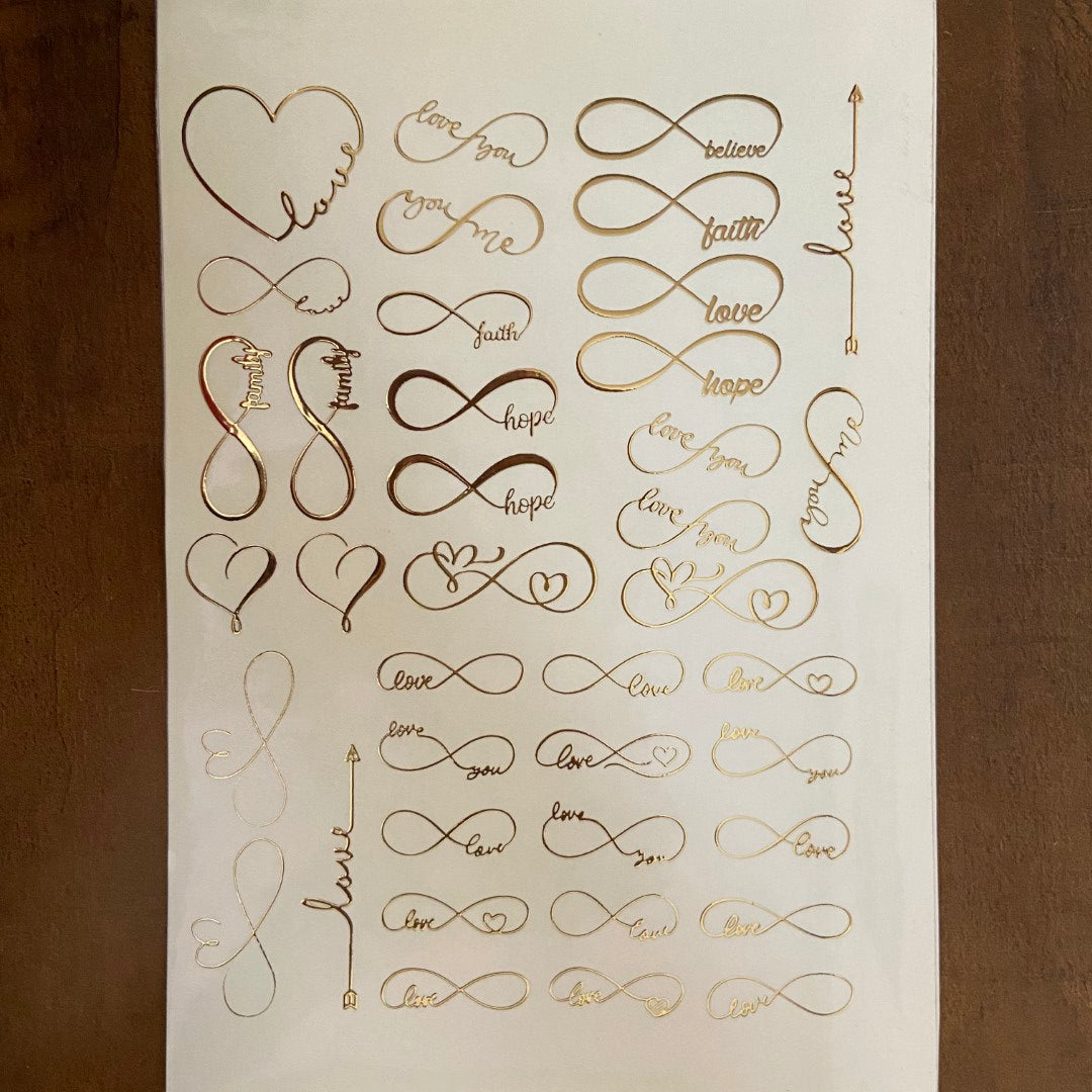 A5 Embossed Stickers - D22
