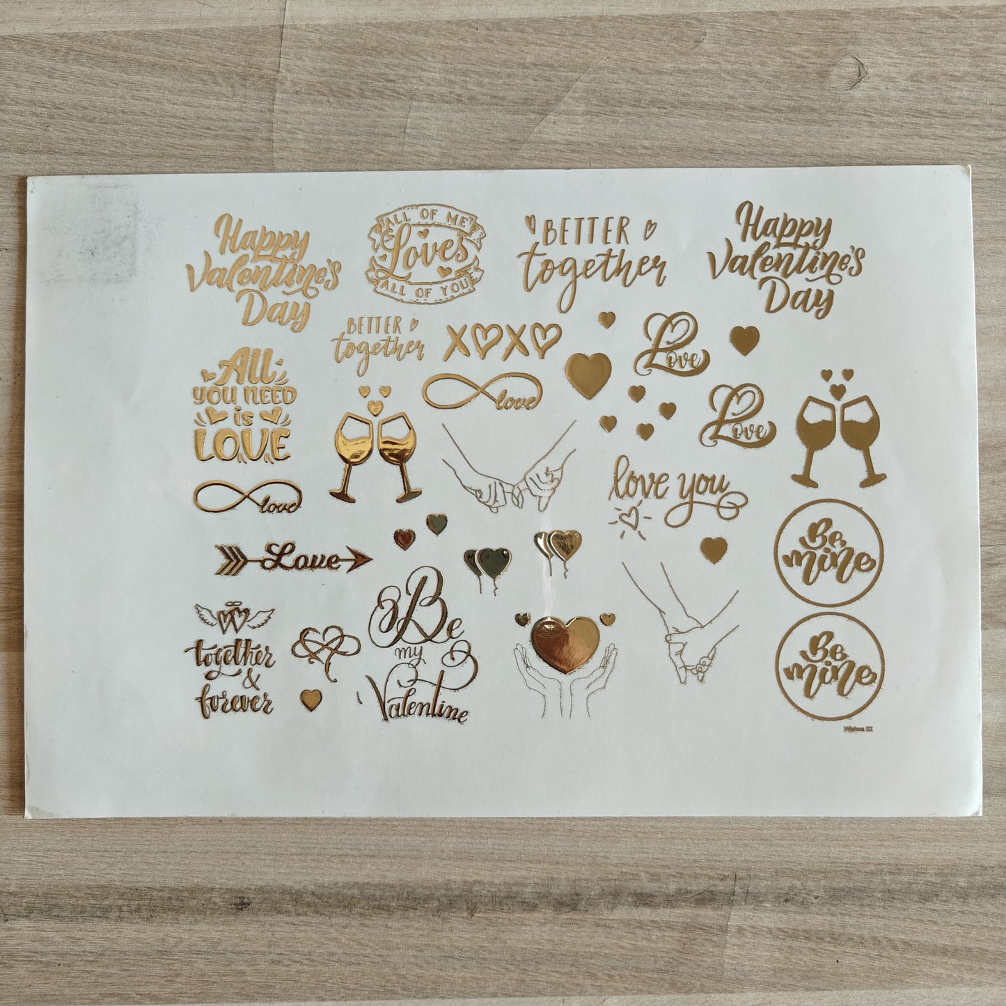 A5 Embossed Stickers - D20