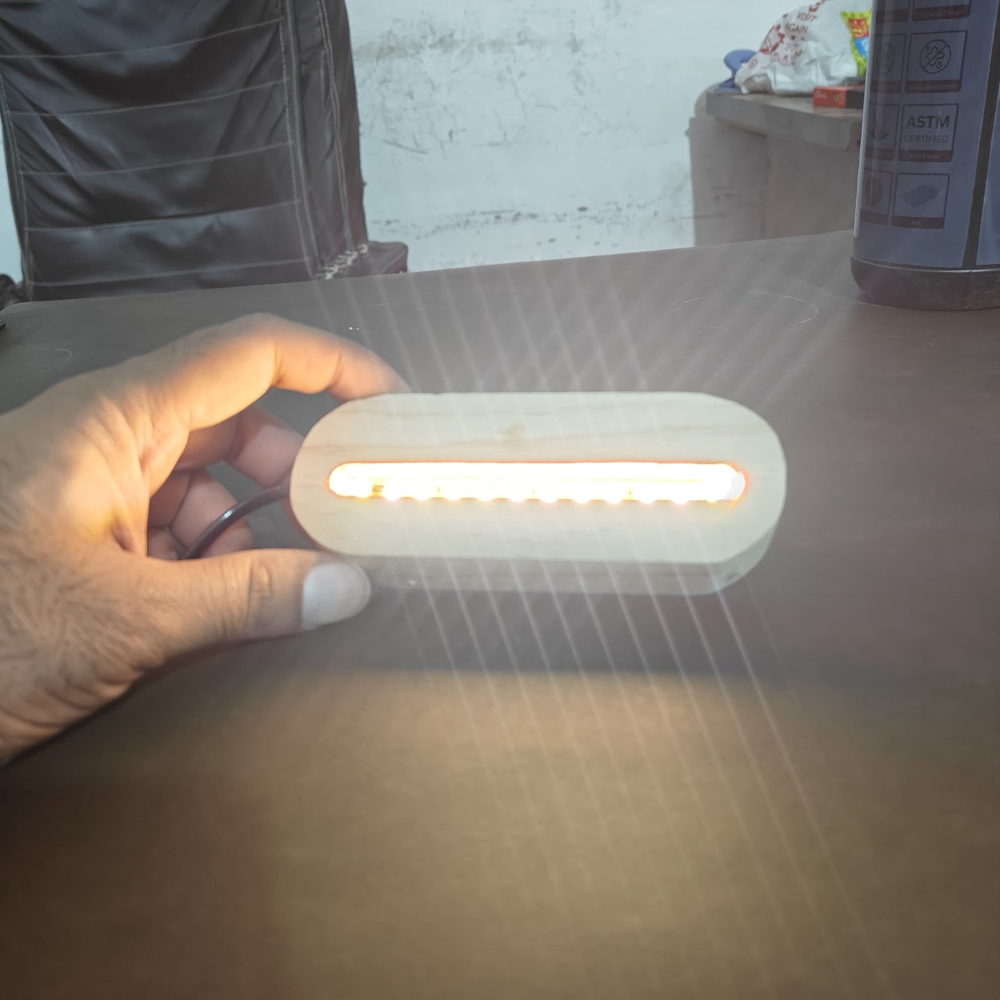 LED Light Stand (Wooden)