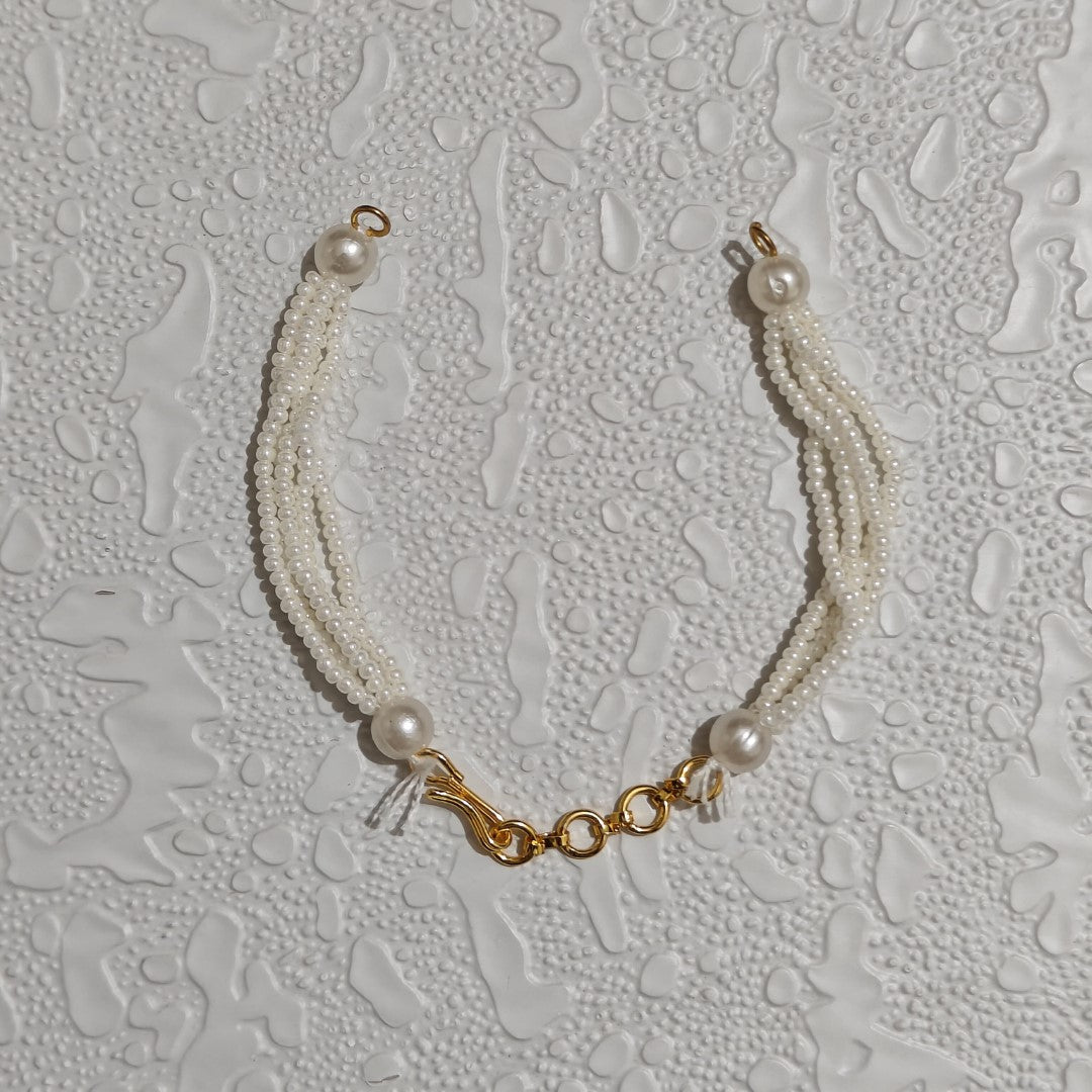 White Moti Bracelet