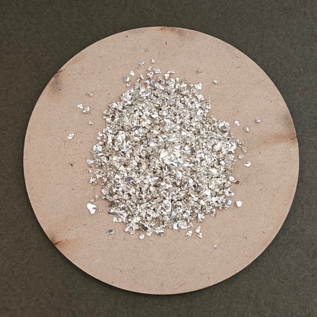 Silver - Metallic Glass Granules (10gm)