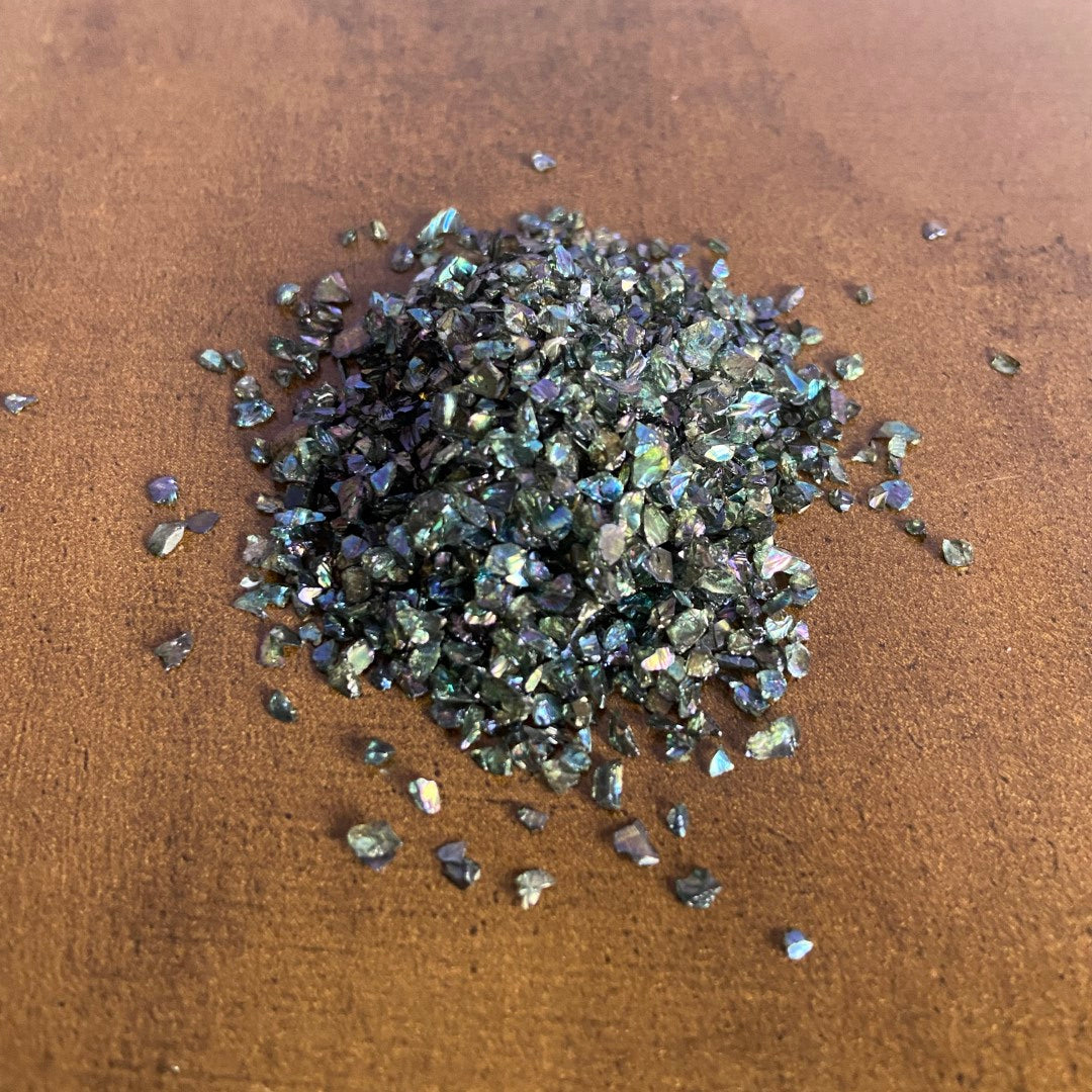 Small Black Glass Granules (10gm)
