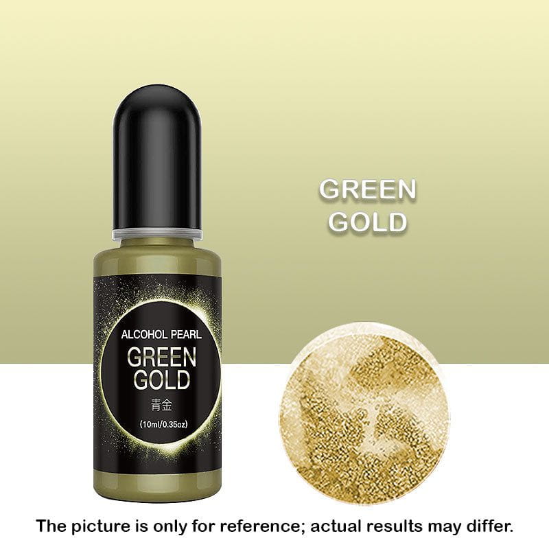 Green Gold Metallic Alcohol Ink