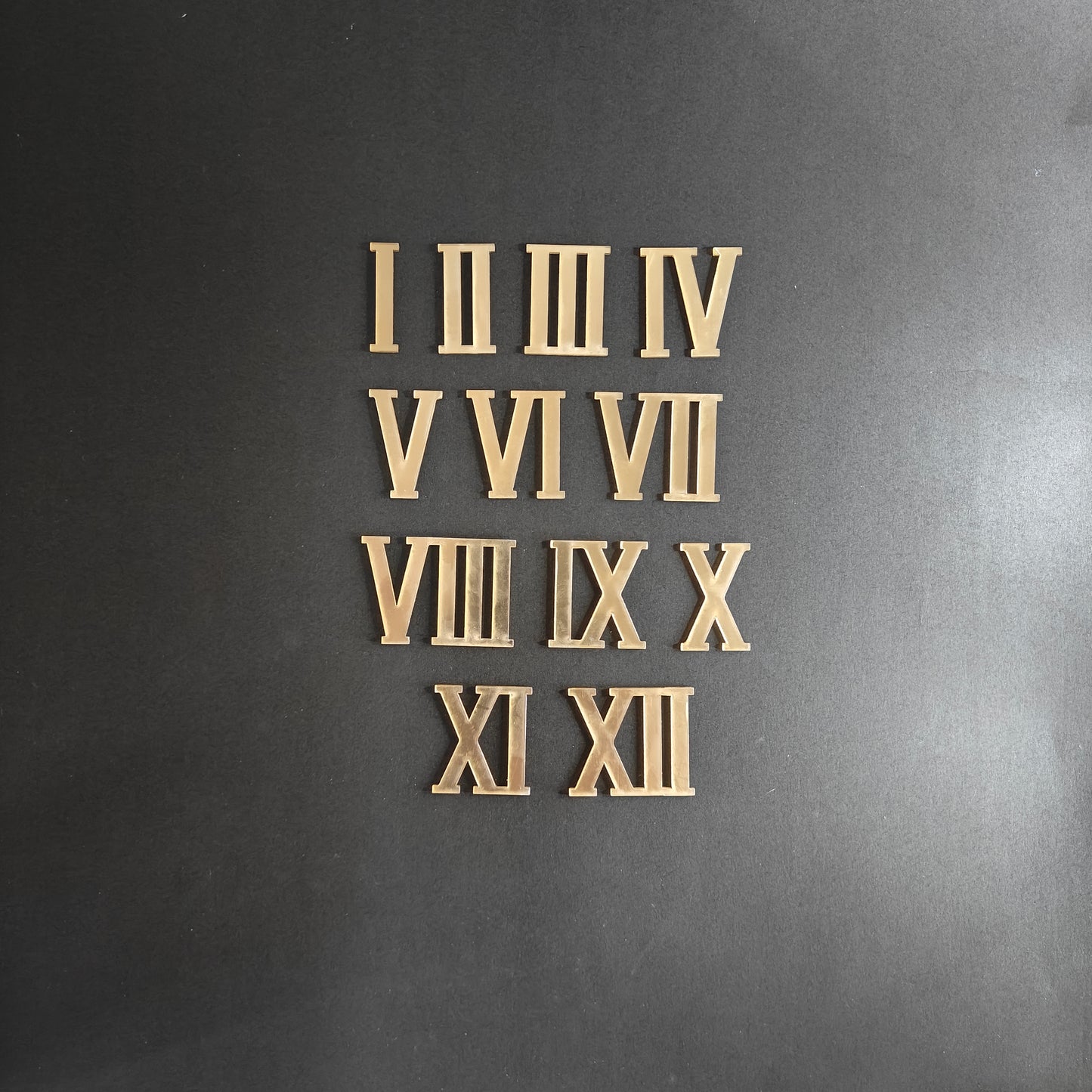Roman Clock Numbers (Gold)