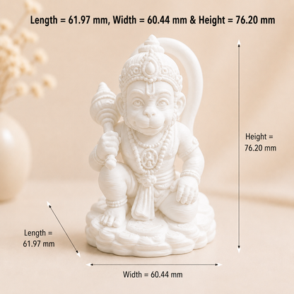 Cute Hanuman Ji 3D Printed Miniature