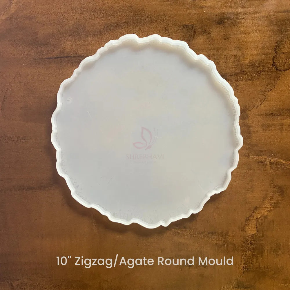 10" Zigzag/Agate Round Mould