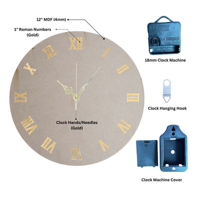 Clock Set/Combo (Roman Numbers)