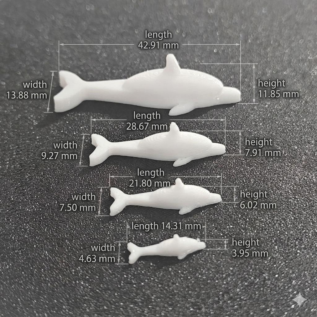 4pcs fish miniature figurines for resin inclusions and diorama craft supplies