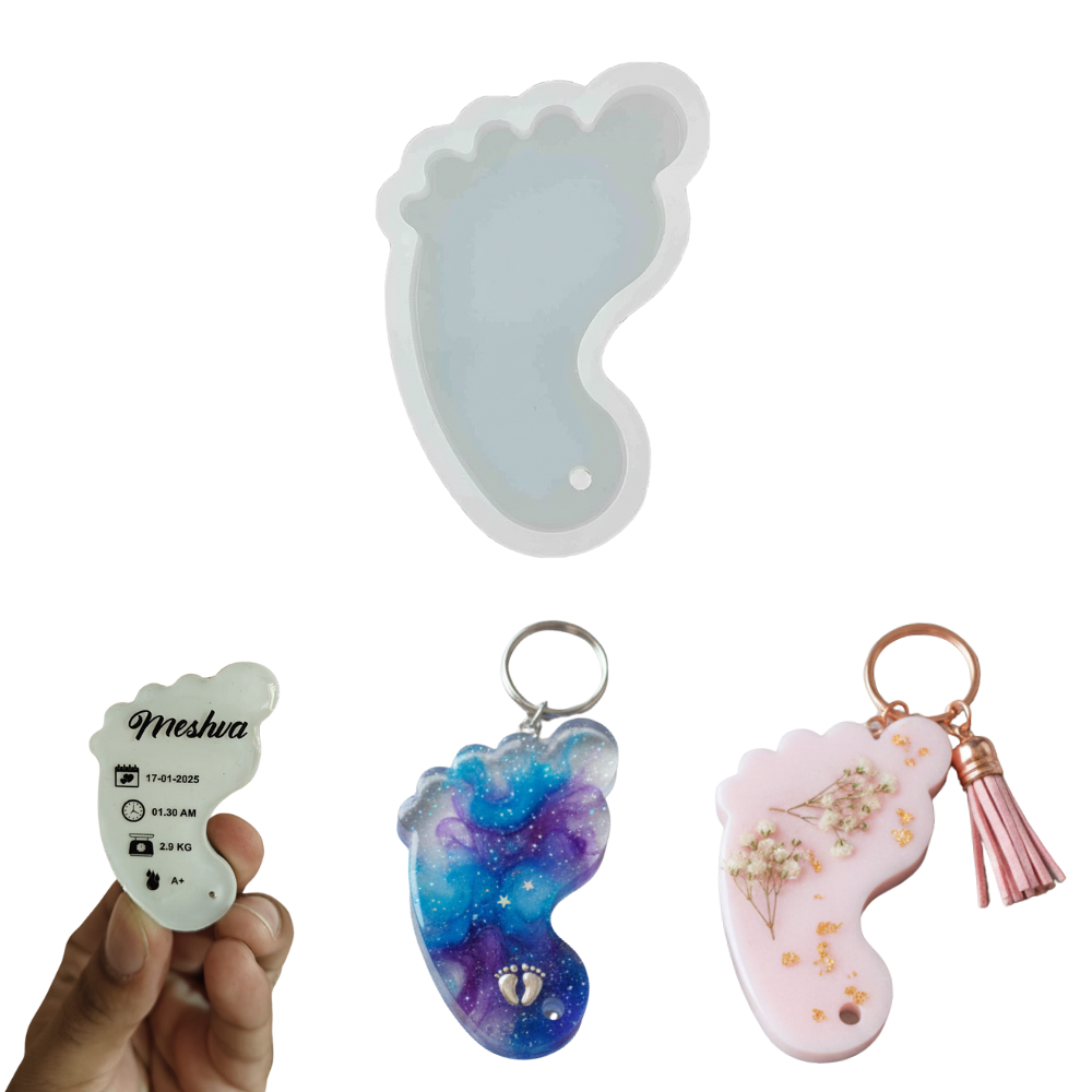 Baby foot silicone mould for resin casting and DIY keepsake crafts