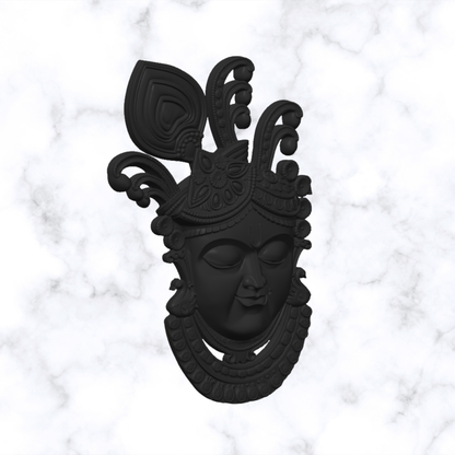 Shrinathji Mukharvind 3D crafted sculpture art for devotional and pooja room decor