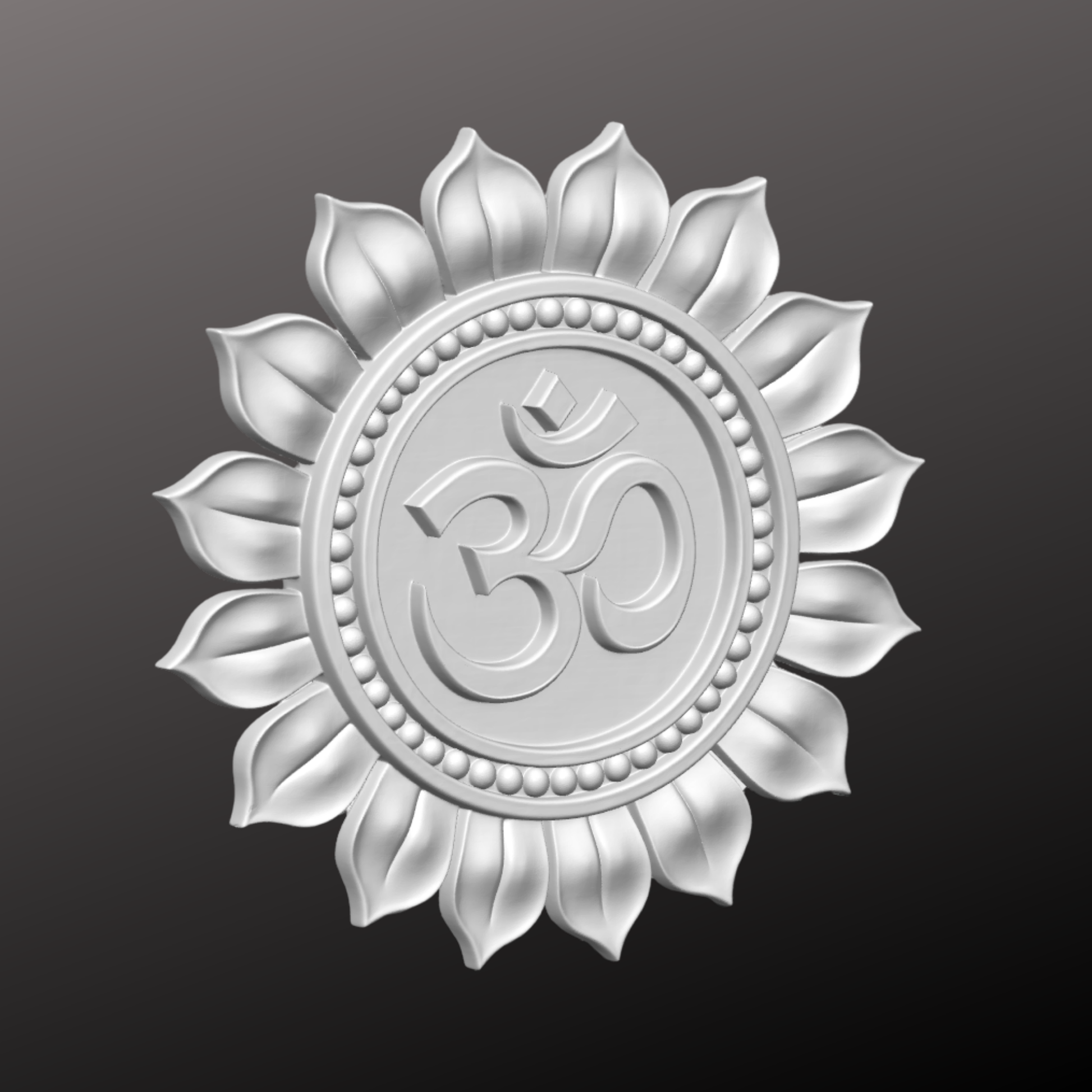 Om (ॐ) 3D Printed Sculpture for pooja room and spiritual home decor by Shrebhavi