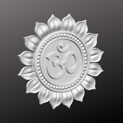 Om (ॐ) 3D Printed Sculpture