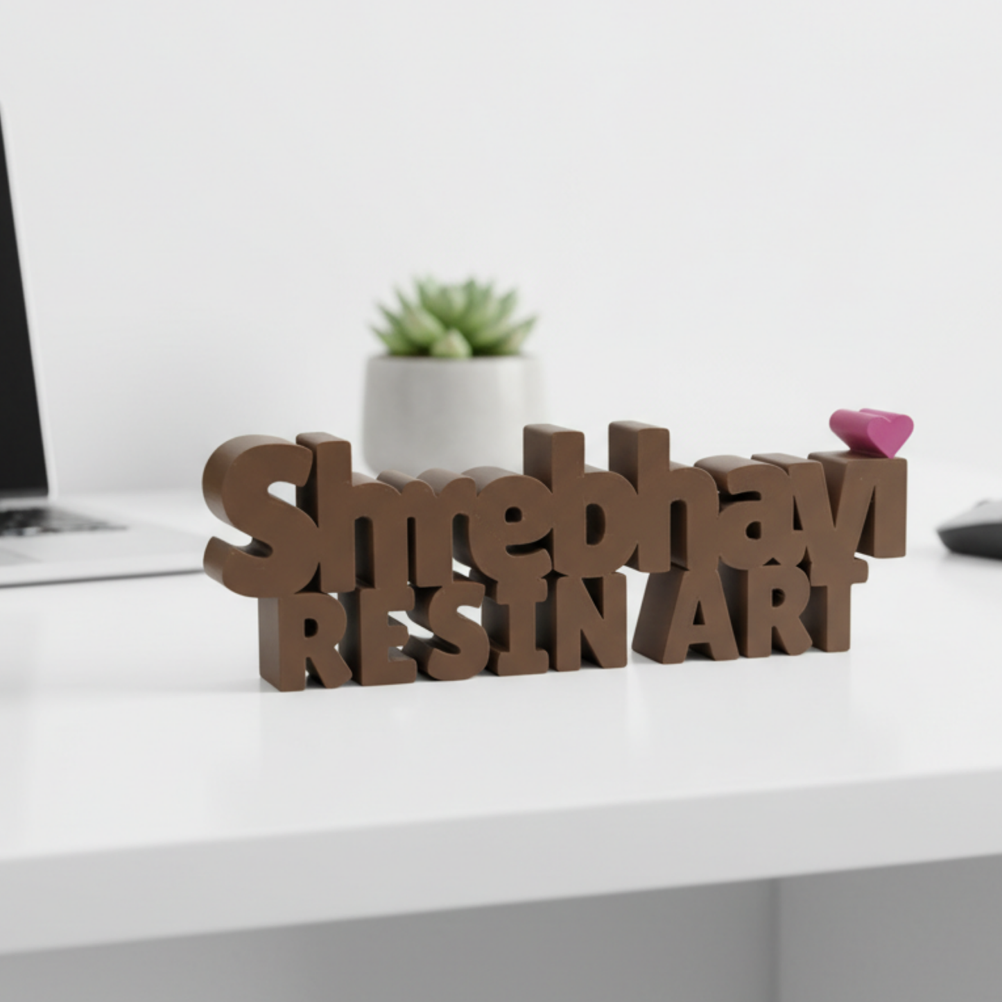 Custom 3D Printed Name Table Sign