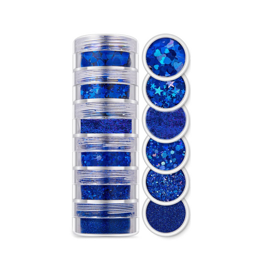 6in1 Glitter & Chunks (Blue)