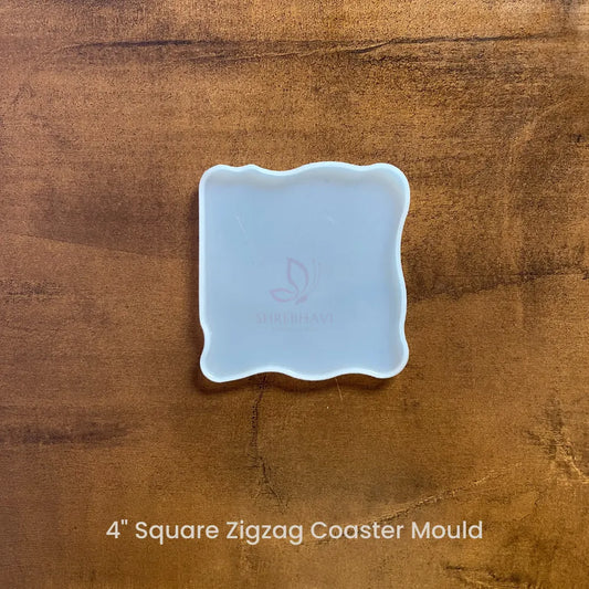 4" Square Zigzag Coaster Mould