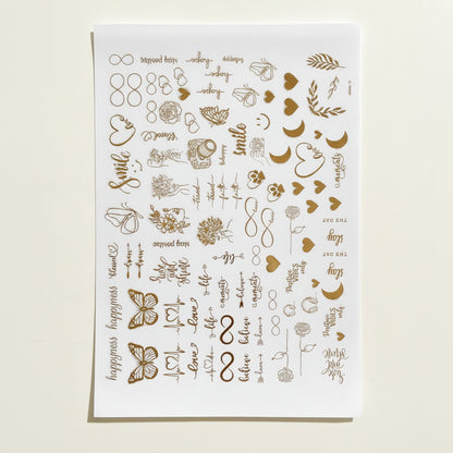 A5 Embossed Stickers - D10 — Shrebhavi