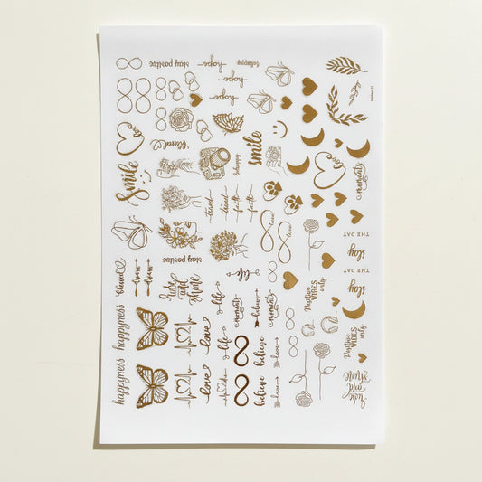 A5 Embossed Stickers - D10 — Shrebhavi
