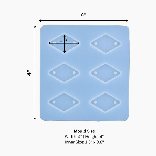 6 Cavity Diamond Rakhi/Bracelet Mould