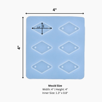 6 Cavity Diamond Rakhi/Bracelet Mould
