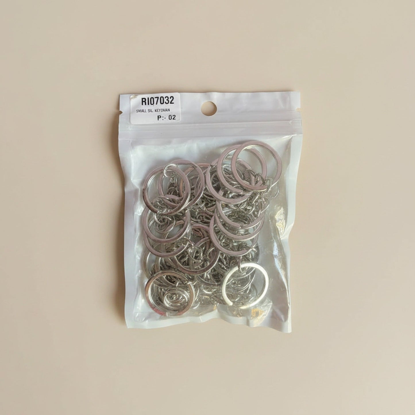 Keychain Silver Ring Set (10pcs) — Shrebhavi
