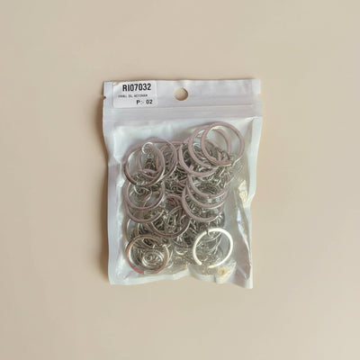 Keychain Silver Ring Set (10pcs) — Shrebhavi