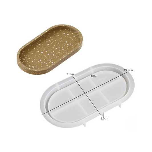 Oval Tray Mold (7.7")
