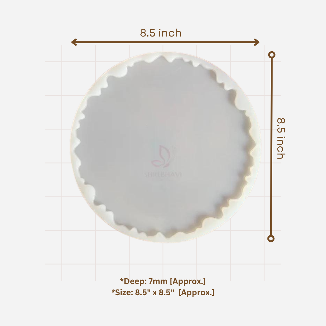 8.5" Zigzag/Agate Round Mould