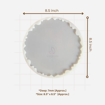 8.5" Zigzag/Agate Round Mould