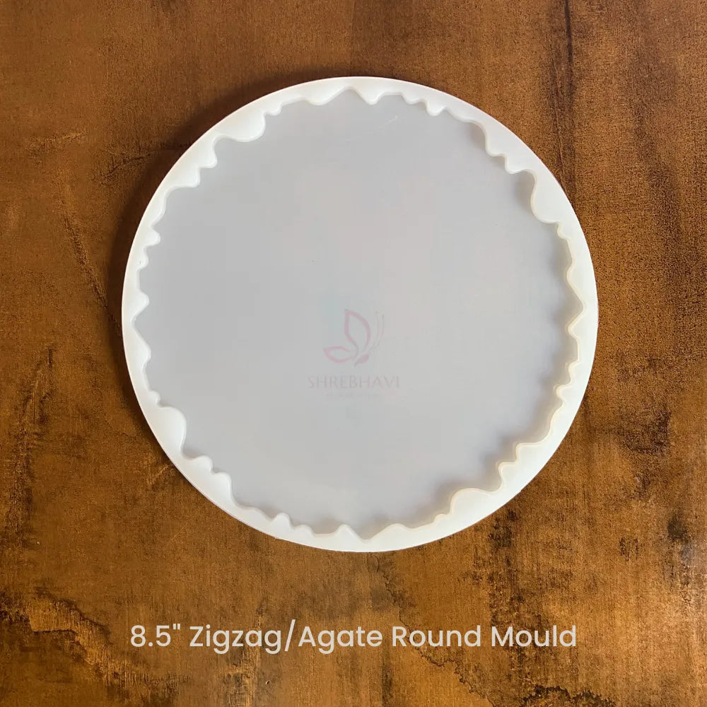 8.5" Zigzag/Agate Round Mould