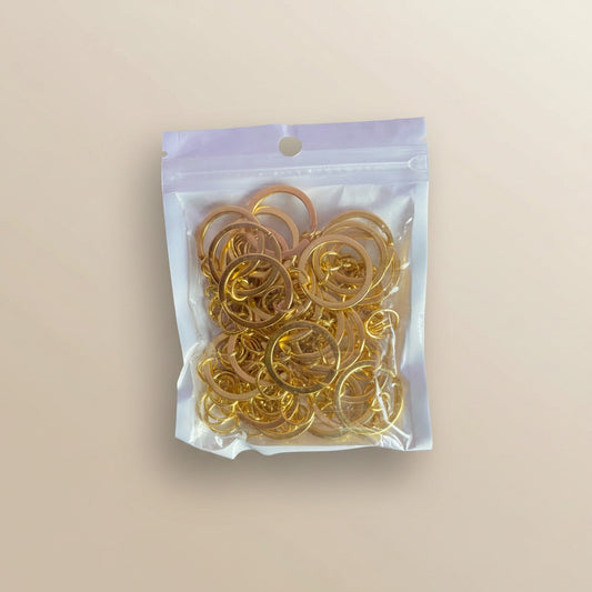 Keychain Gold Ring Set (10pcs) — Shrebhavi