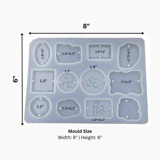 12 Cavity Om Rakhi/Bracelet Mould